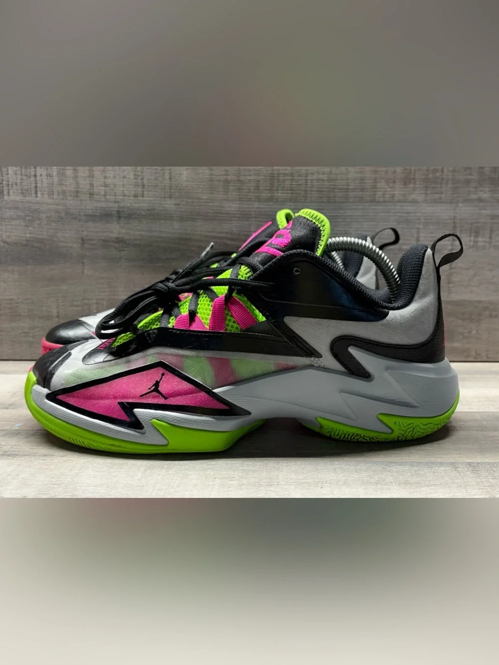 Jordan One Take 3 Westbrook Wolf Grey Pink Green DC7701-002 Men’s Size 8